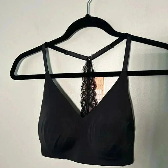 NWT True & Co Womens  True Body Triangle Lace Racerback Bra S - Picture 4 of 6